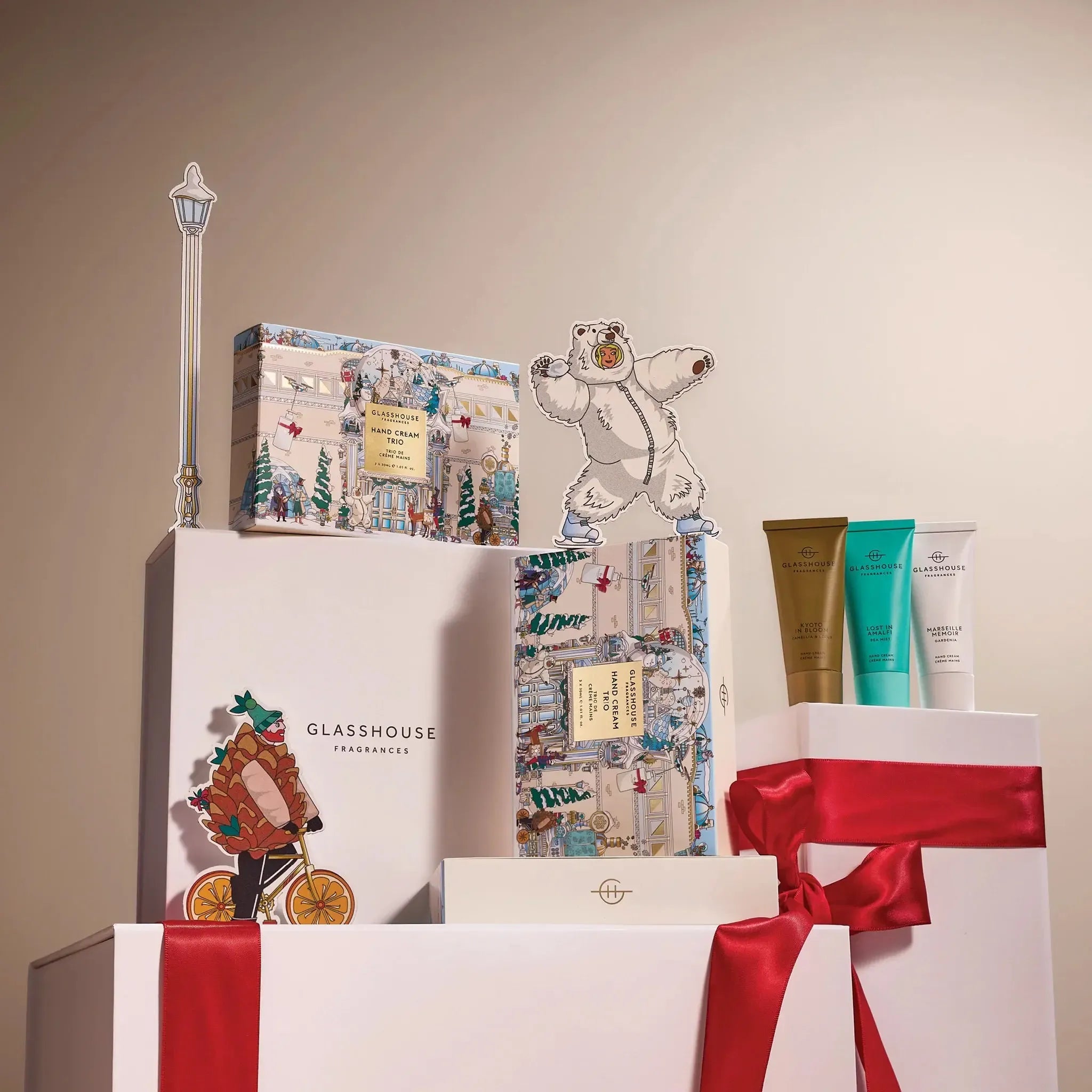 3x30ml Hand Cream - Kyoto, Amalfi, Marseille-Christmas-Glasshouse-The Bay Room