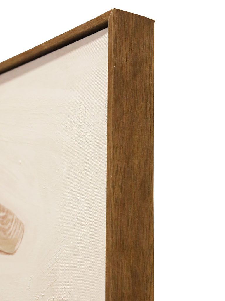Marbella A 90x120cm Oak Look Framed Canvas