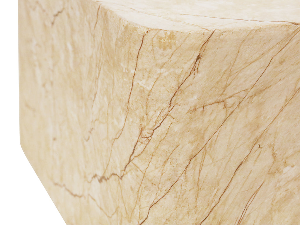 120x60cm Blanco MGO Coffee Table - Amber Marble