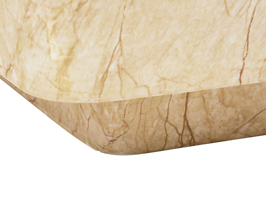 120x60cm Blanco MGO Coffee Table - Amber Marble