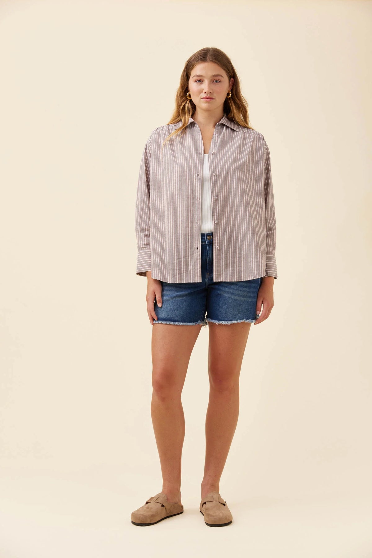 Lyndell Shirt - Taupe