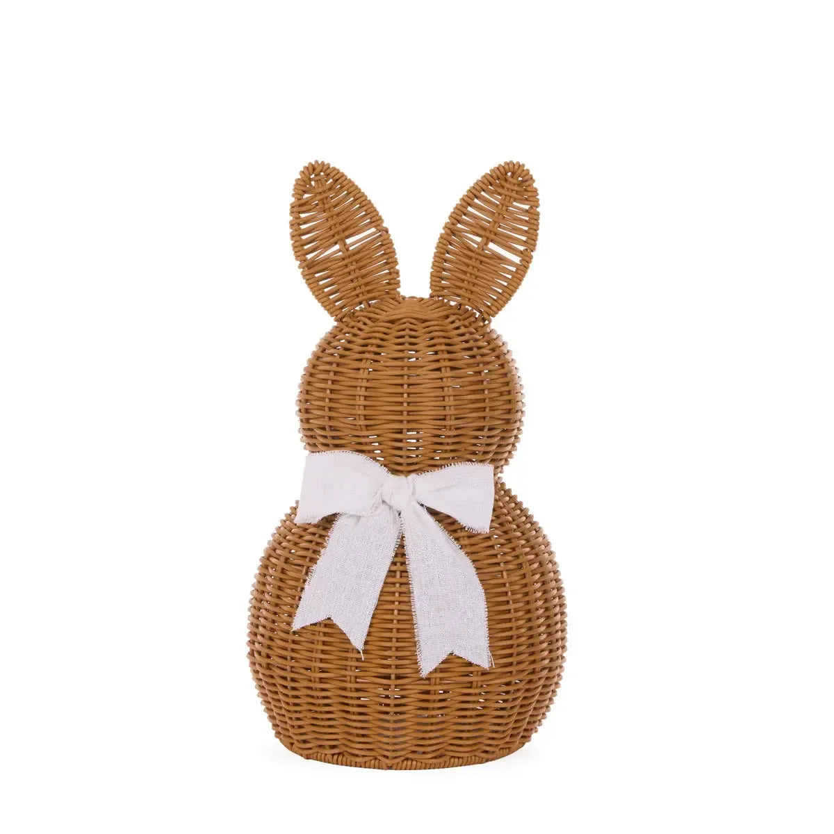 46cm Woven Bunny with Bow-Easter-Holly & Ivy-The Bay Room