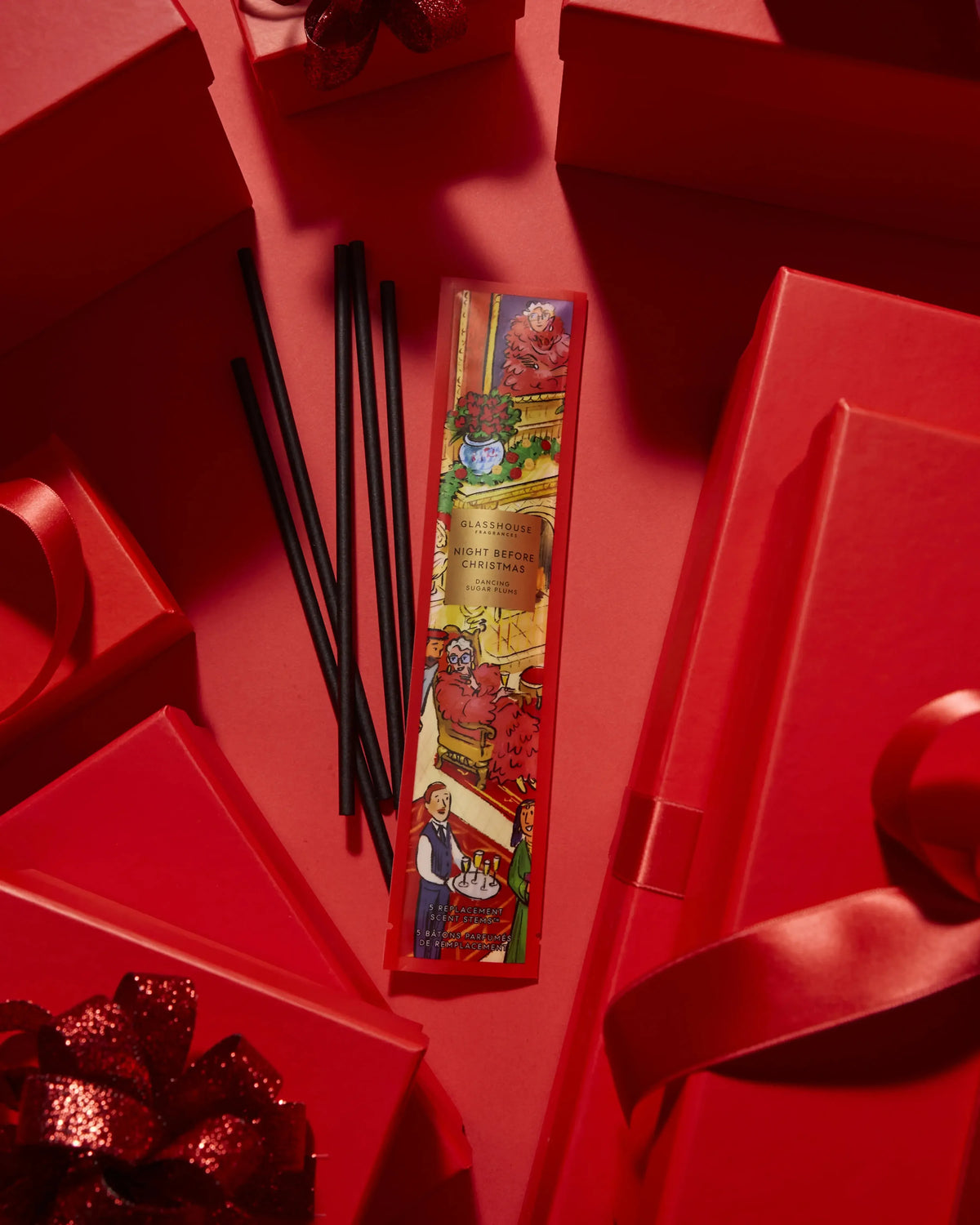 5 Replacement Scent Stems - Night Before Christmas-Christmas-Glasshouse-The Bay Room