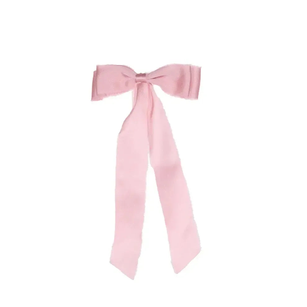 6Pk Pink Raw Satin Bows-Christmas-Holly & Ivy-The Bay Room