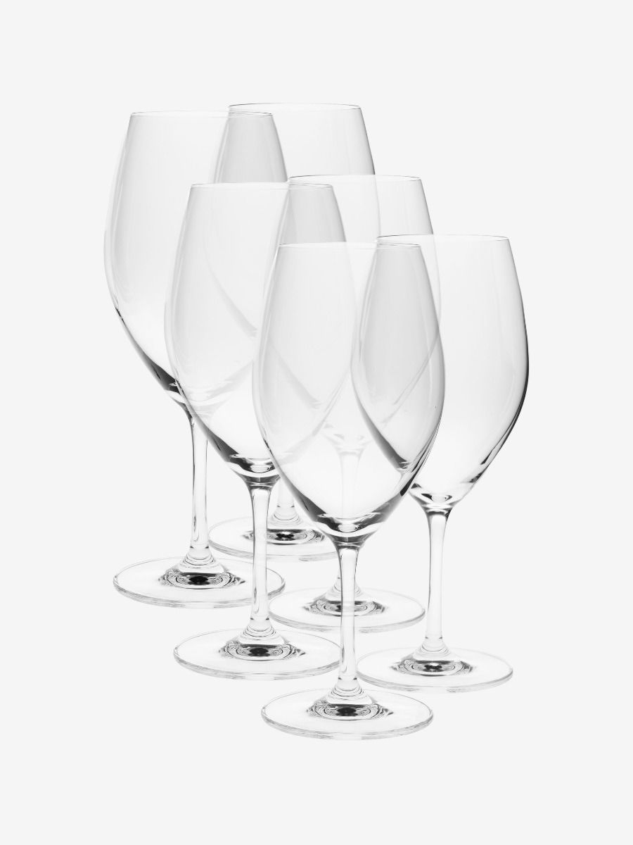 6pce White Wine Glass Set Frankie Clear-Dining & Entertaining-Hottie-The Bay Room