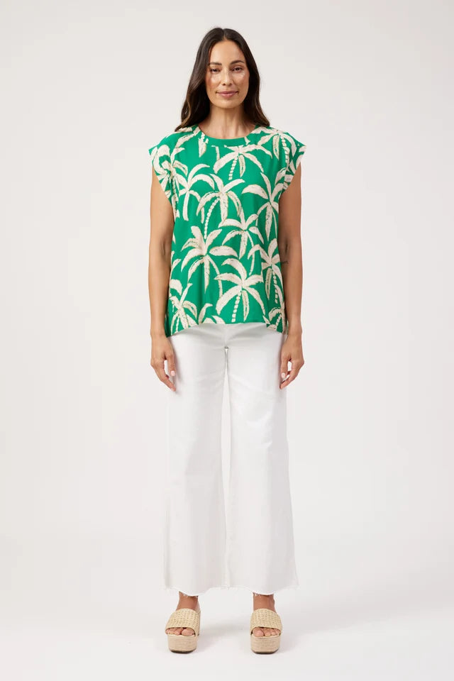 Congo Button Top - Palm