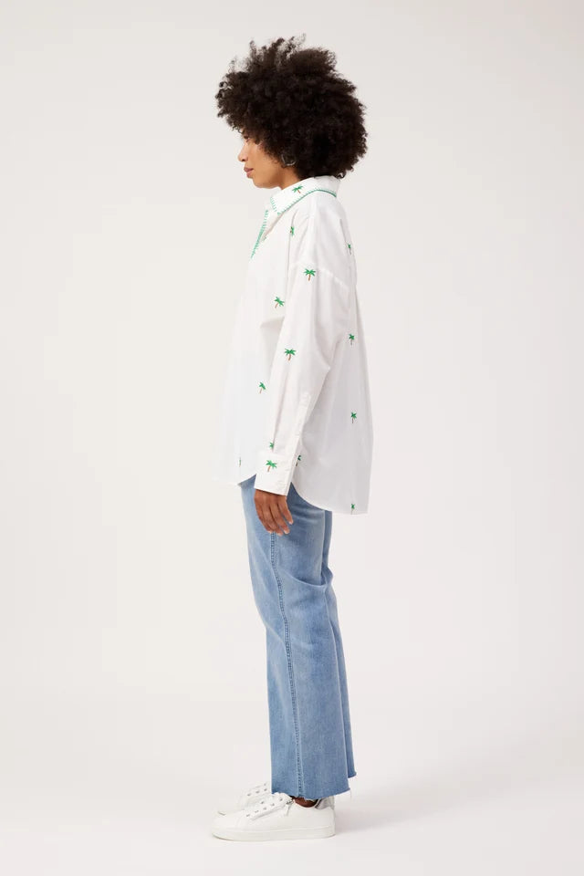 Mauritius Embroidered Shirt - White