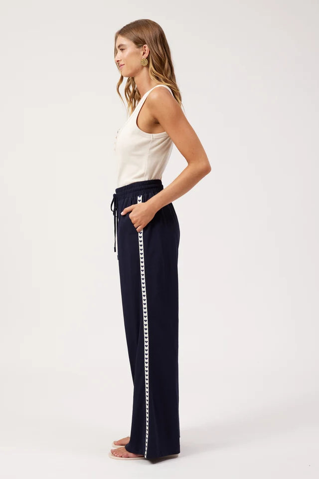 Elba Heart Pant - Navy
