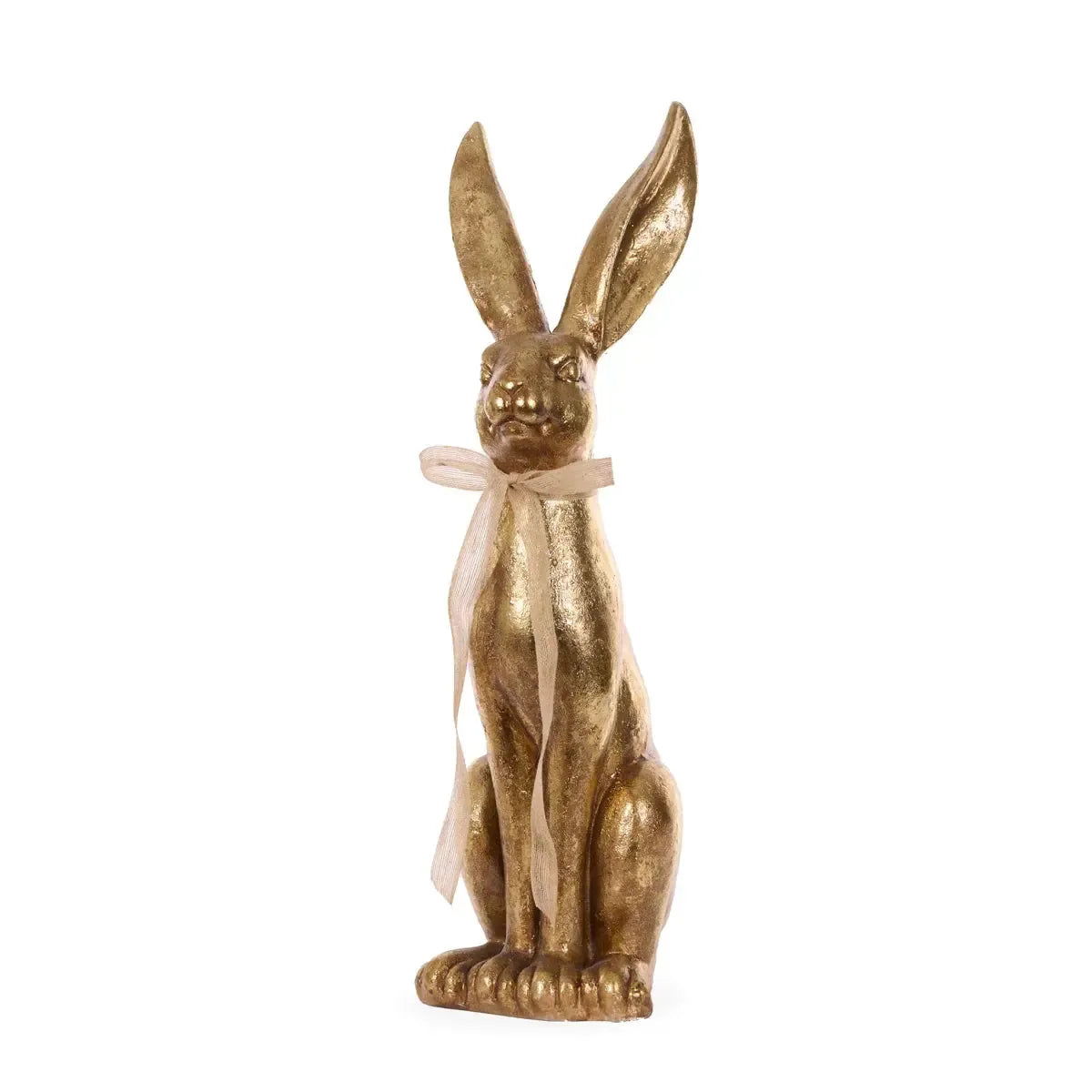 80cm Gilded Hare with Bow-Easter-Holly & Ivy-The Bay Room