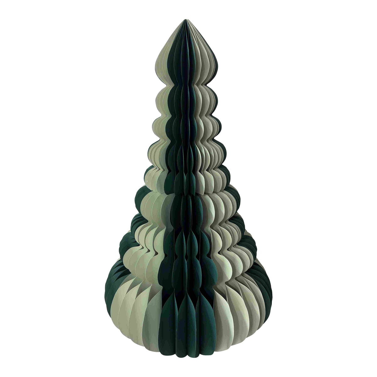 9 Tier Spliced Paper Tree 92x150cm Green-Christmas-Coast To Coast Home-The Bay Room