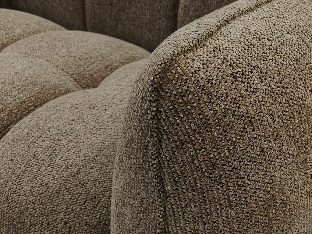 229cm Vienna 3 Seat Sofa - Mocha Fleck
