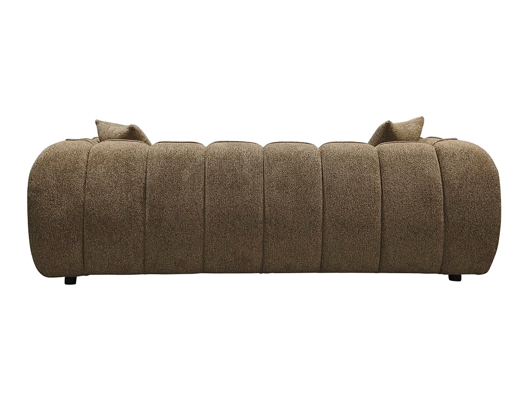 229cm Vienna 3 Seat Sofa - Mocha Fleck
