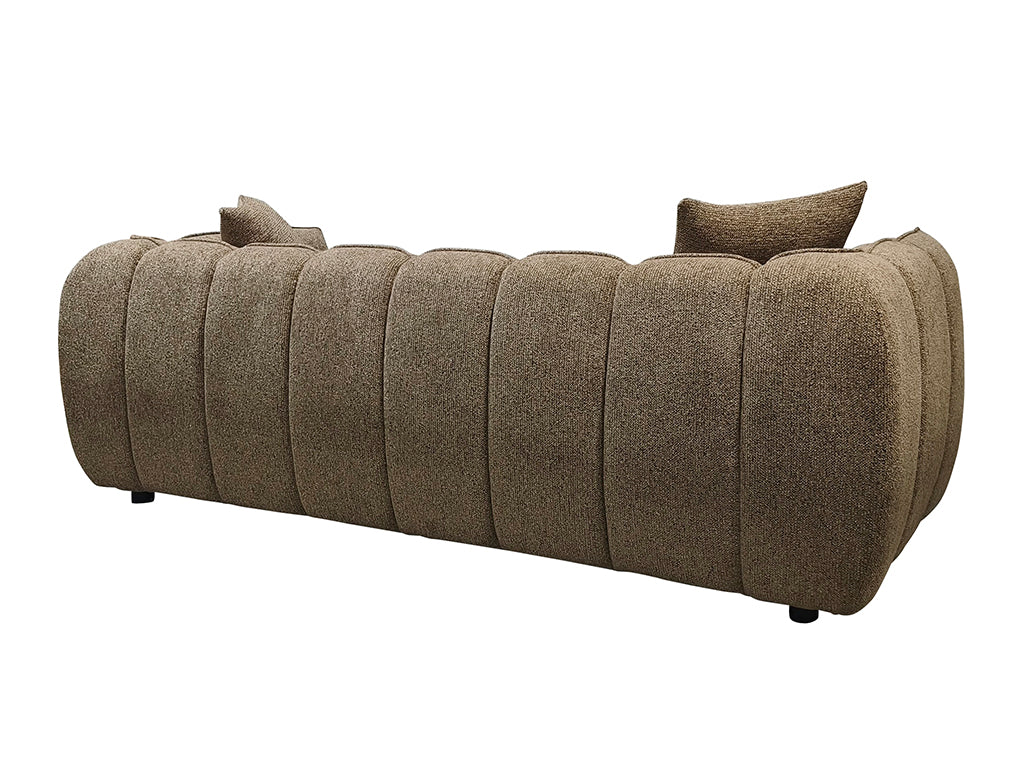 229cm Vienna 3 Seat Sofa - Mocha Fleck