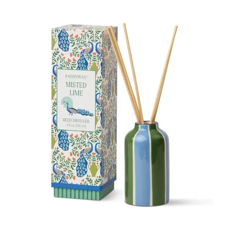 A Dopo 118ml Handpainted Diffuser Misted Lime-Candles & Fragrances-Paddywax-The Bay Room