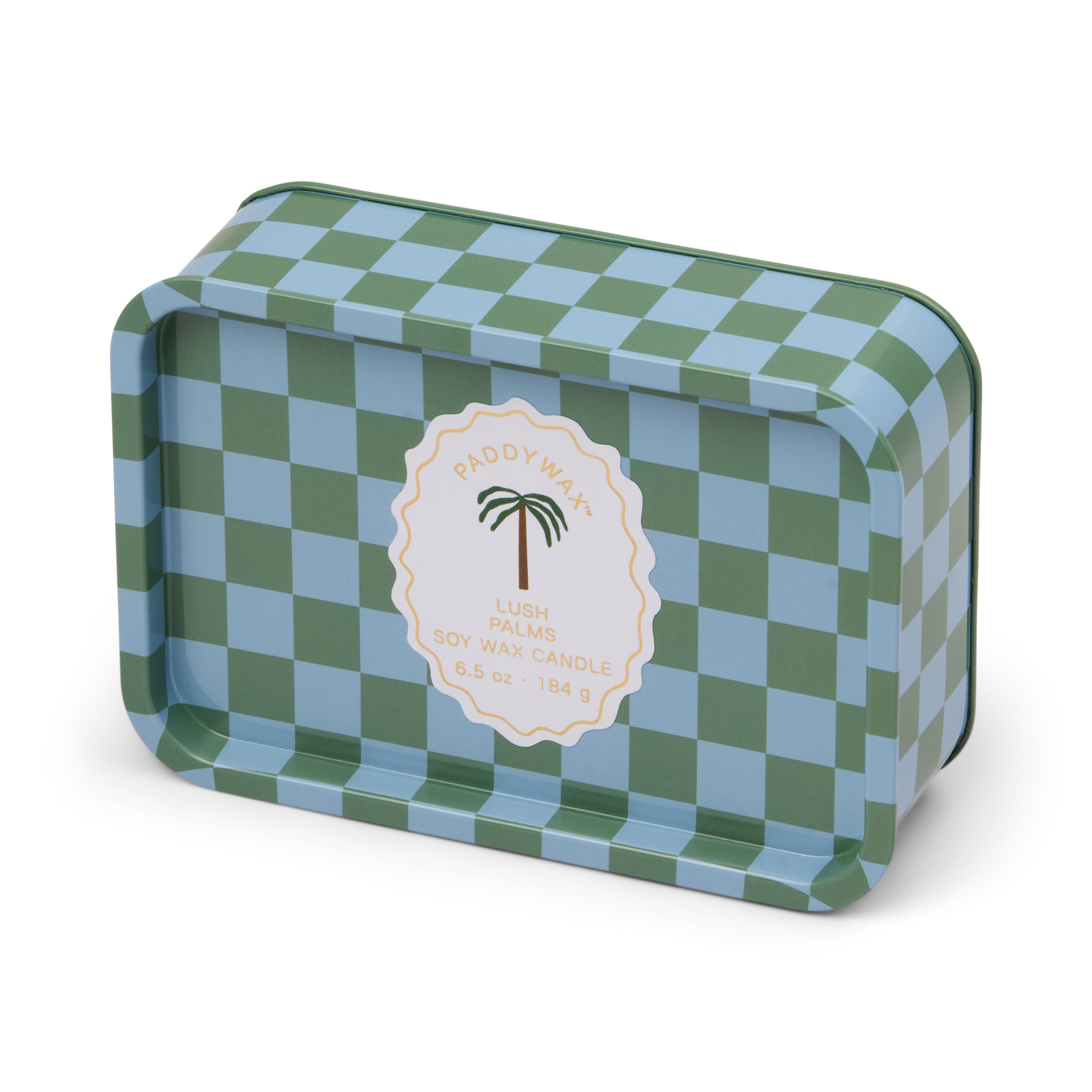 A Dopo 184g Printed Tin - Palm - Lush Palms-Candles & Fragrances-Paddywax-The Bay Room