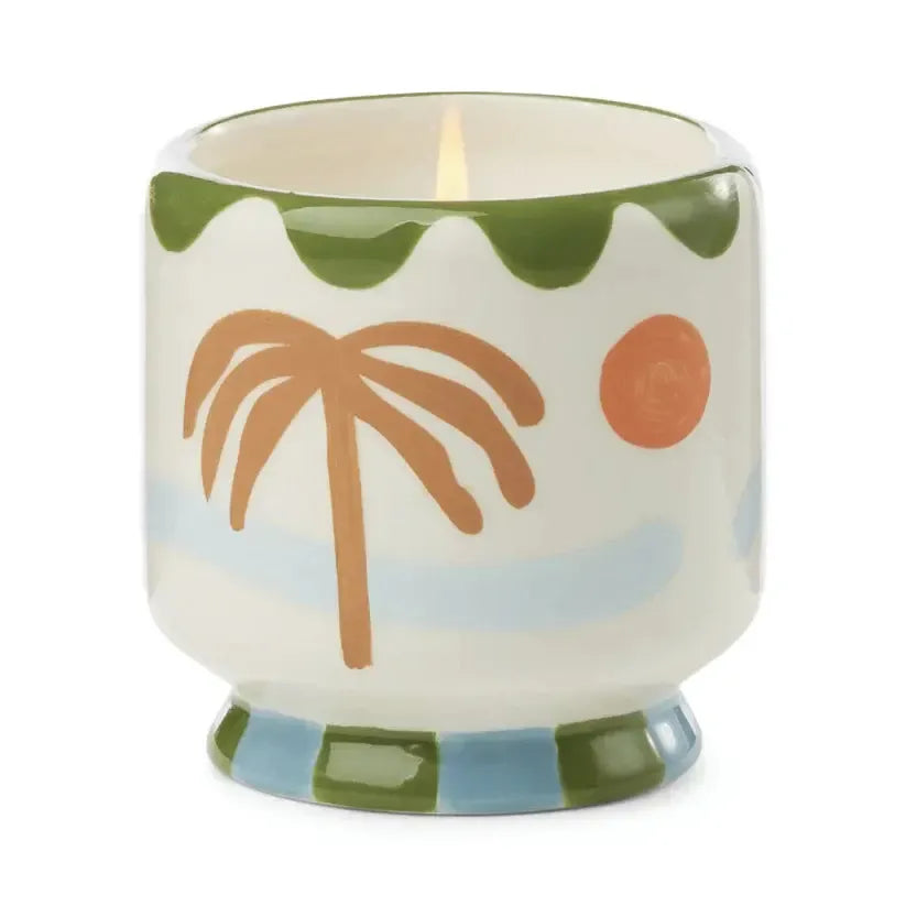 A Dopo 226g Palm Tree Ceramic Candle - Lush Palms Boxed-Candles & Fragrances-Paddywax-The Bay Room