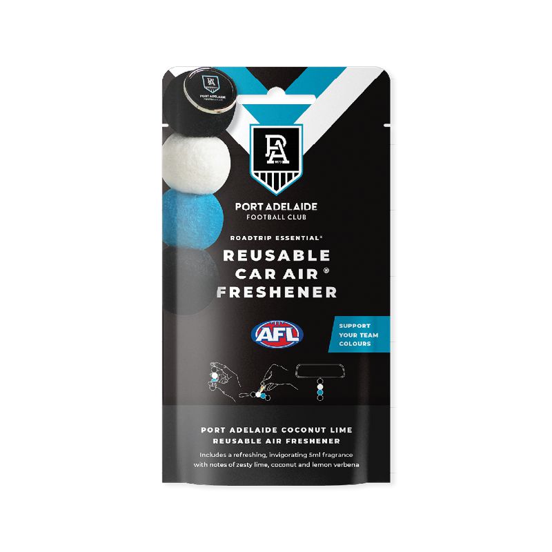 AFL Port Adelaide Reusable Air Freshener-Candles & Fragrances-Road Trip Essential-The Bay Room