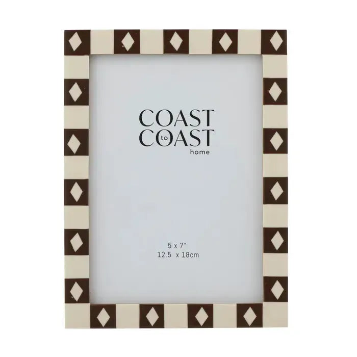 Abbott Resin 5x7" Photo Frame 15x20cm Cocoa-Decor Items-Coast To Coast Home-The Bay Room
