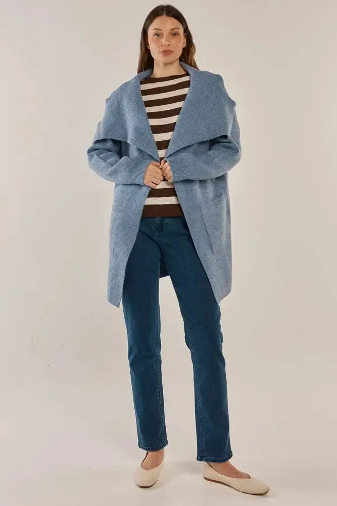 Abigail Cardigan - Cornflower Blue-Knitwear & Jumpers-Betty Basics-The Bay Room
