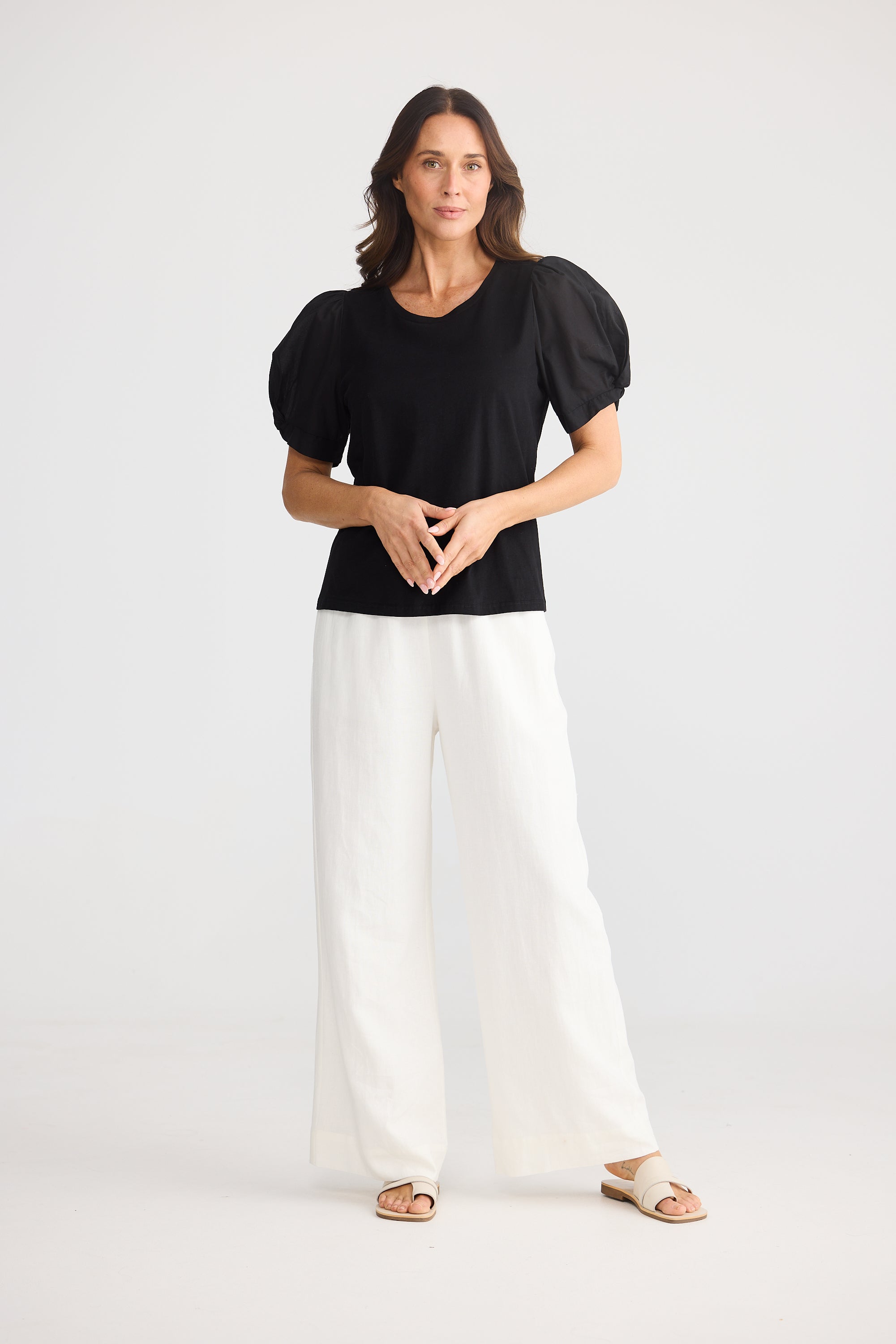 Abigail Tee - Black-Tops-Brave & True-The Bay Room