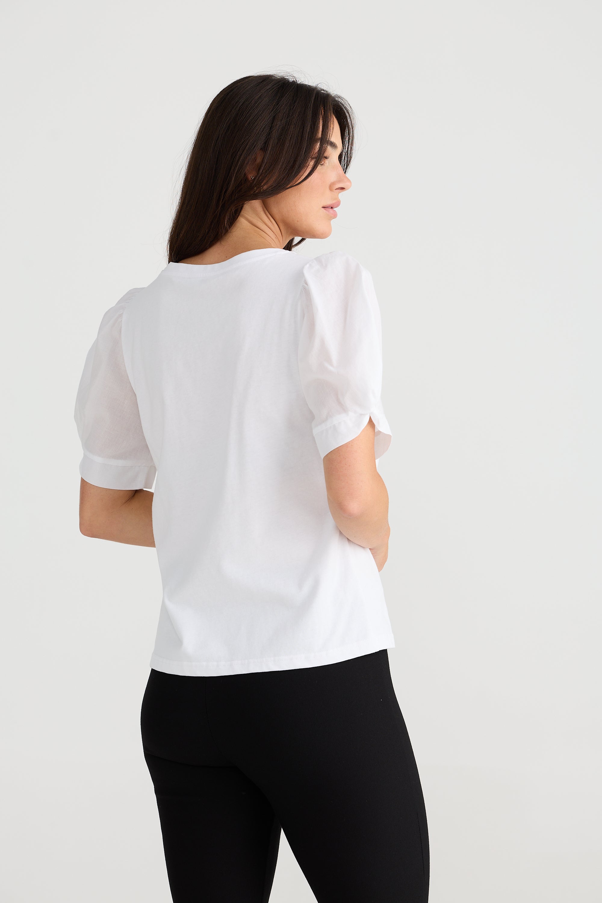 Abigail Tee - White-Tops-Brave & True-The Bay Room