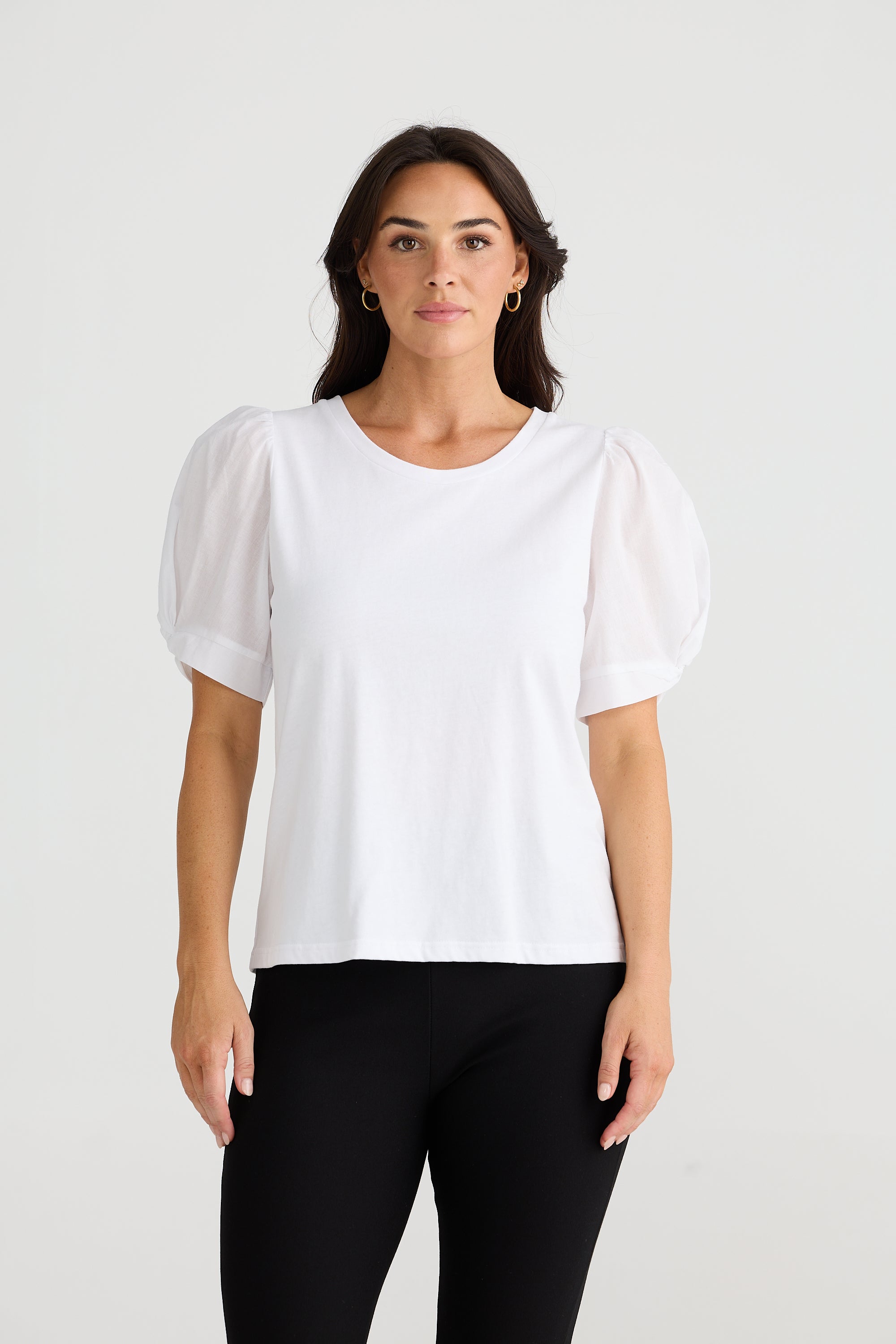 Abigail Tee - White-Tops-Brave & True-The Bay Room