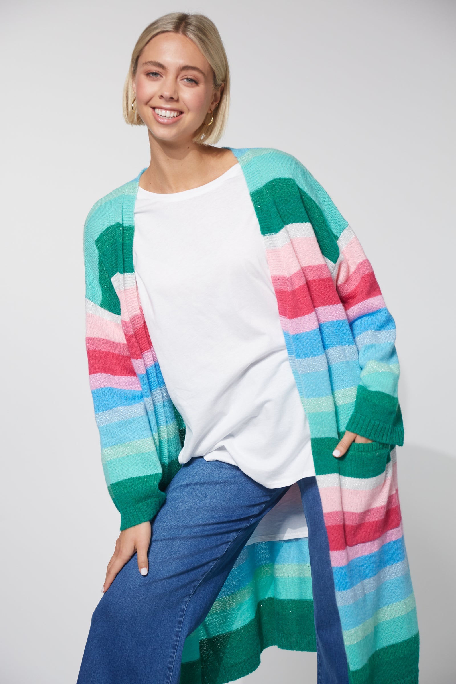 Abisko Cardigan - Emerald-Knitwear & Jumpers-Haven-Onesize-The Bay Room
