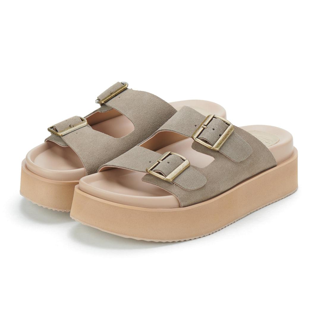 Ace Slide Taupe Suede-Footwear-Rollie-The Bay Room