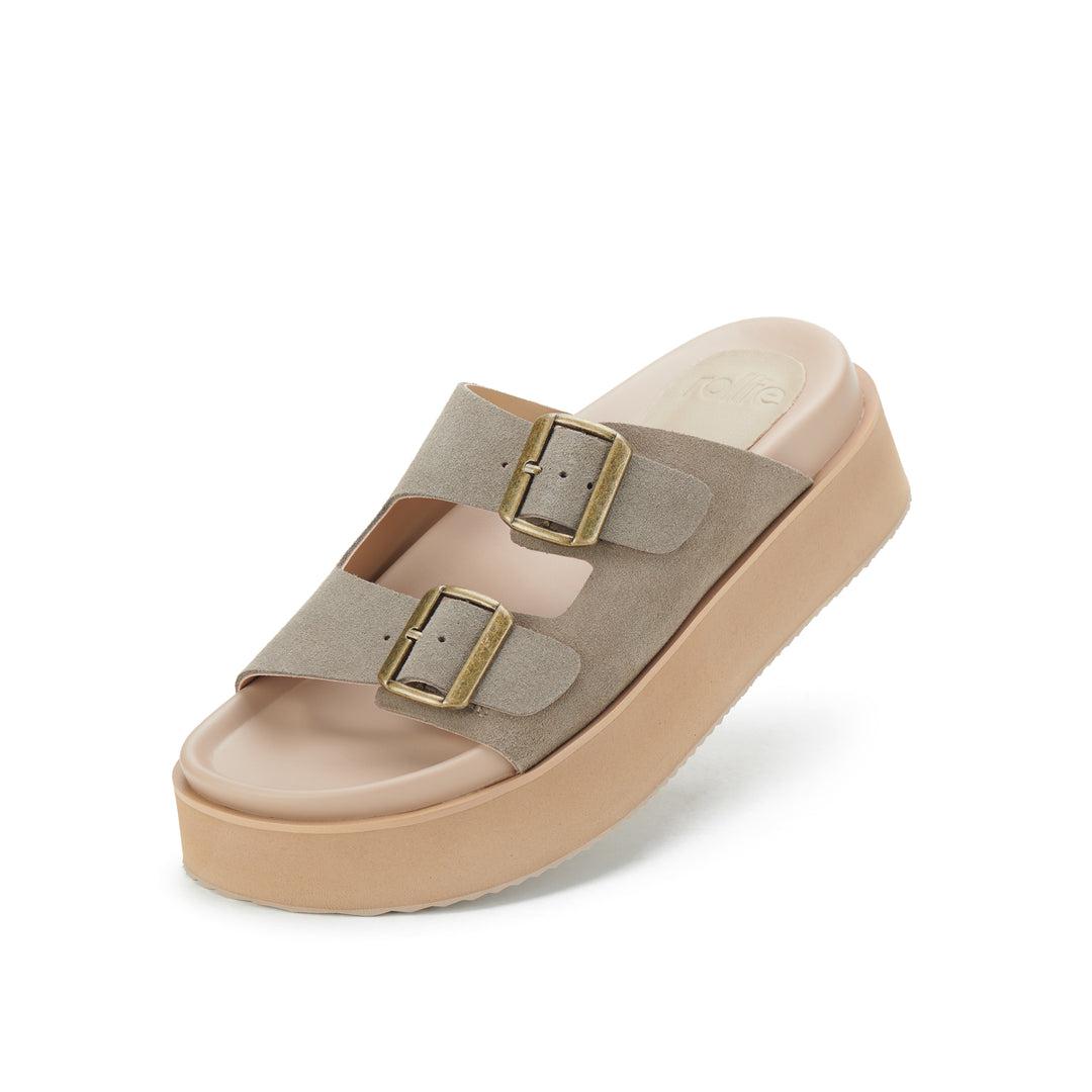 Ace Slide Taupe Suede-Footwear-Rollie-The Bay Room