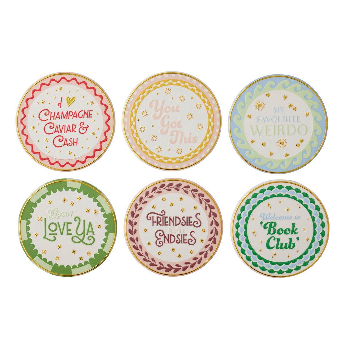 Adage Ceramic Coaster 10cm-Coast To Coast Home-The Bay Room