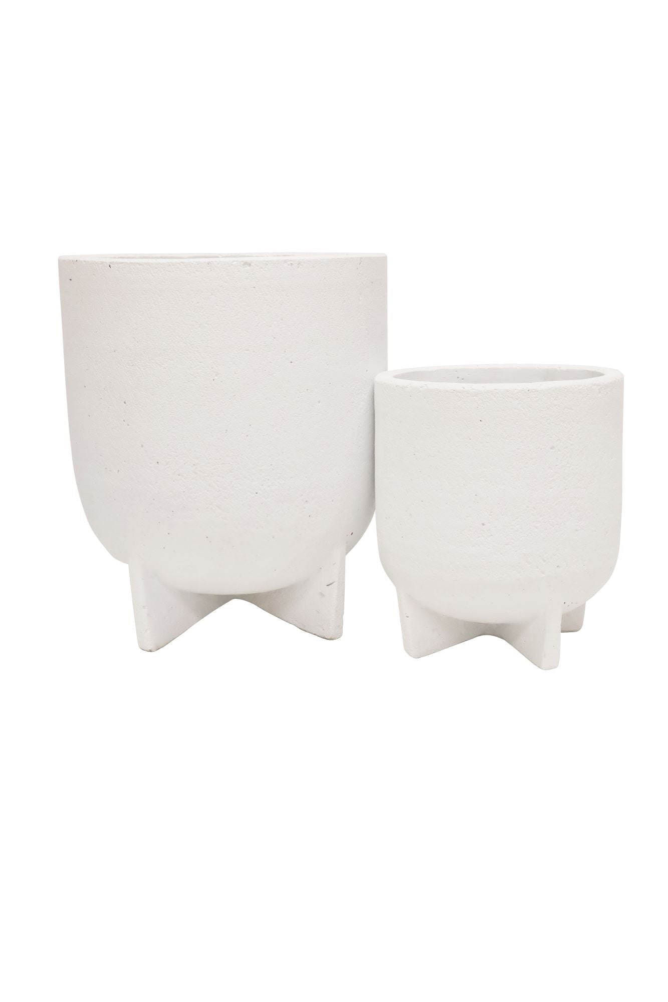 Adela Cement Pot-Pots, Planters & Vases-Banyan Home-The Bay Room