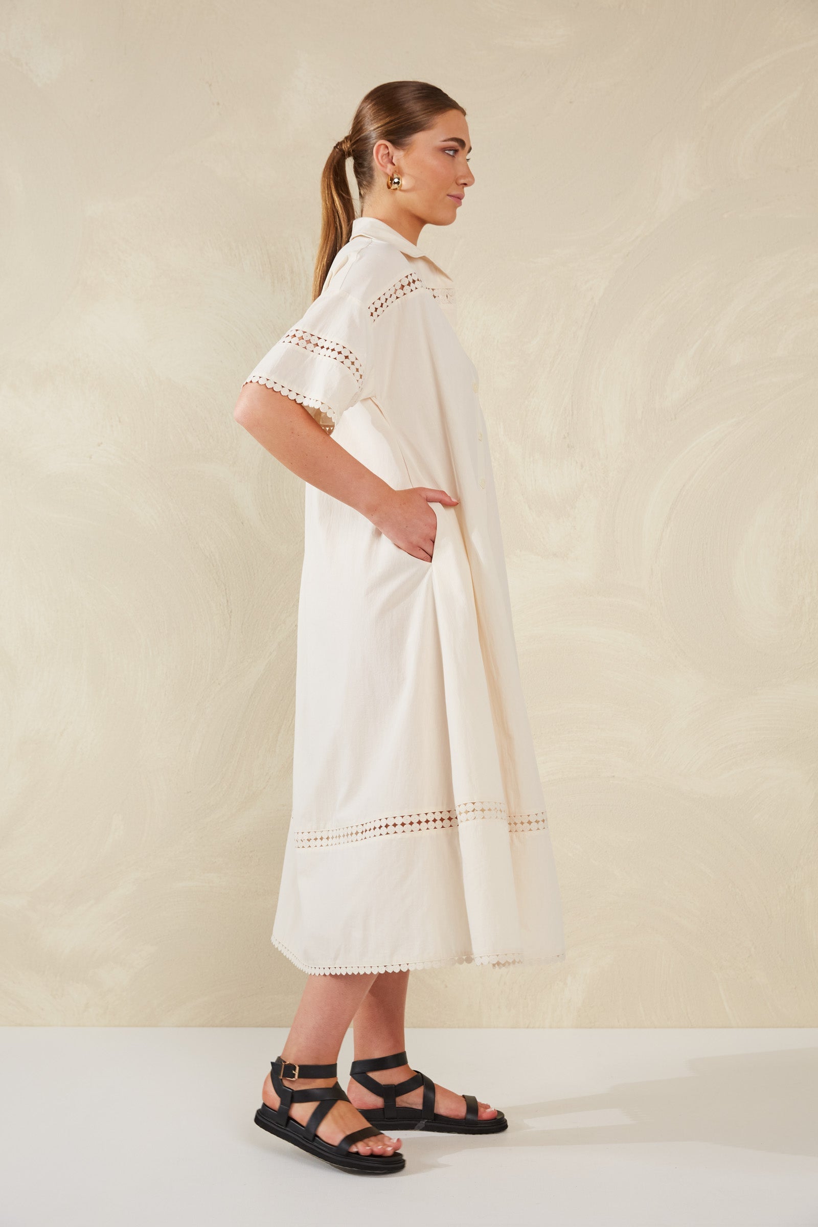 Adelfia Shirt Dress - Cannoli-Dresses-Haven-The Bay Room