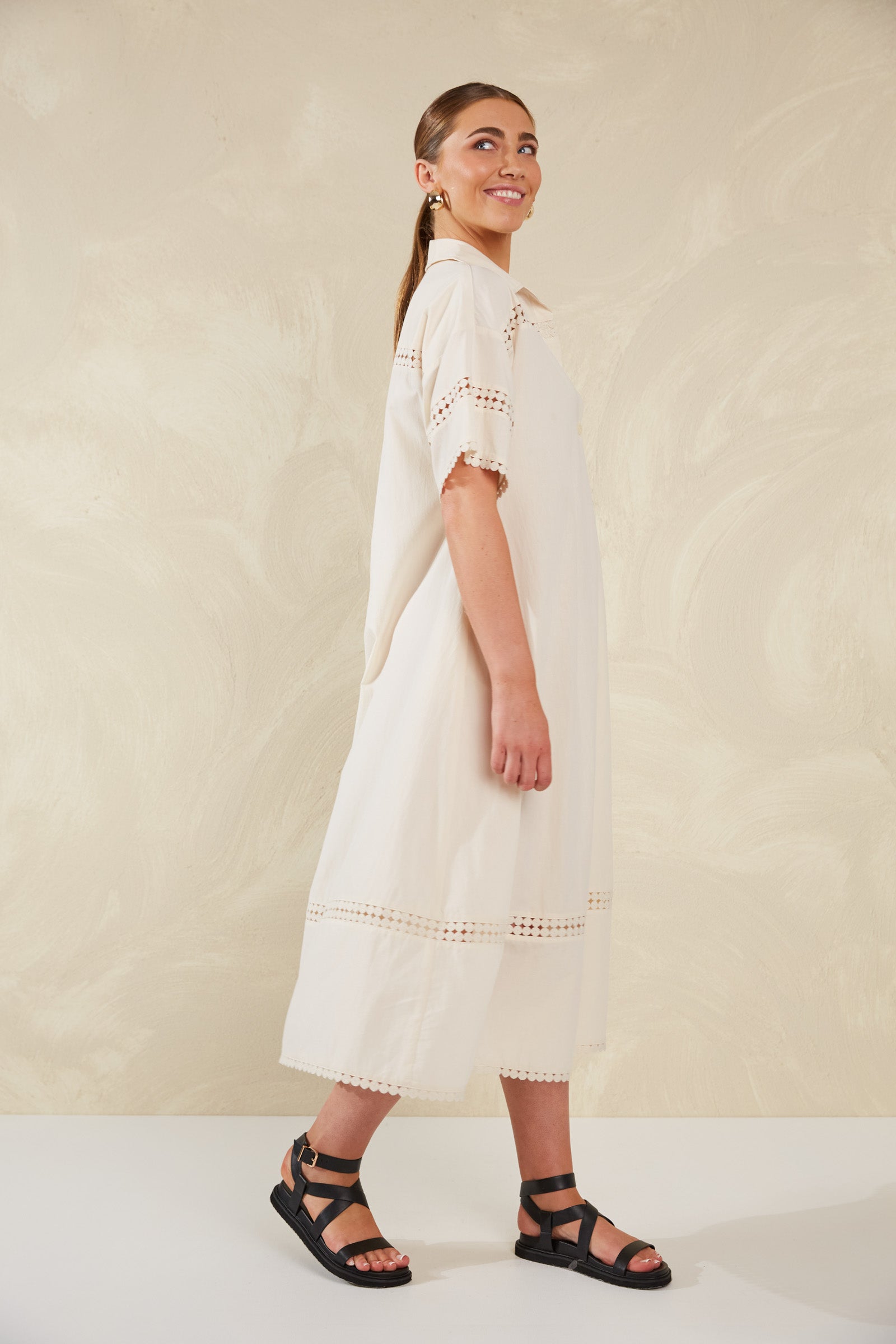 Adelfia Shirt Dress - Cannoli-Dresses-Haven-The Bay Room