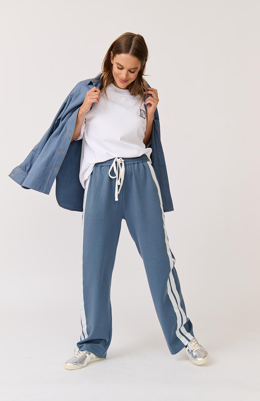 Adeline Pant - Slate-Pants-Cartel & Willow-The Bay Room