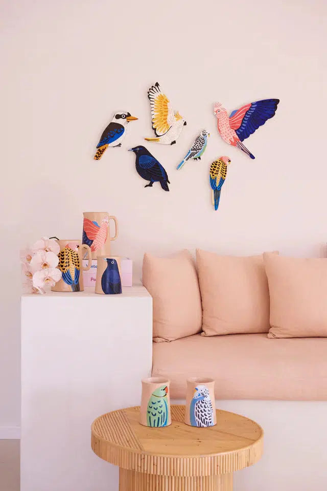 Aerial Cockatoo Wall Art-Wall Decor-Jones & Co-The Bay Room