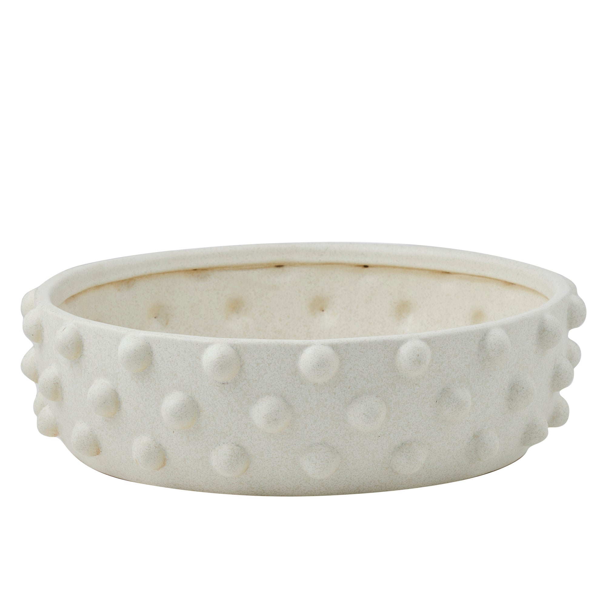 Agathe Ceramic Bowl 35x10cm Ivory-Decor Items-Coast To Coast Home-The Bay Room