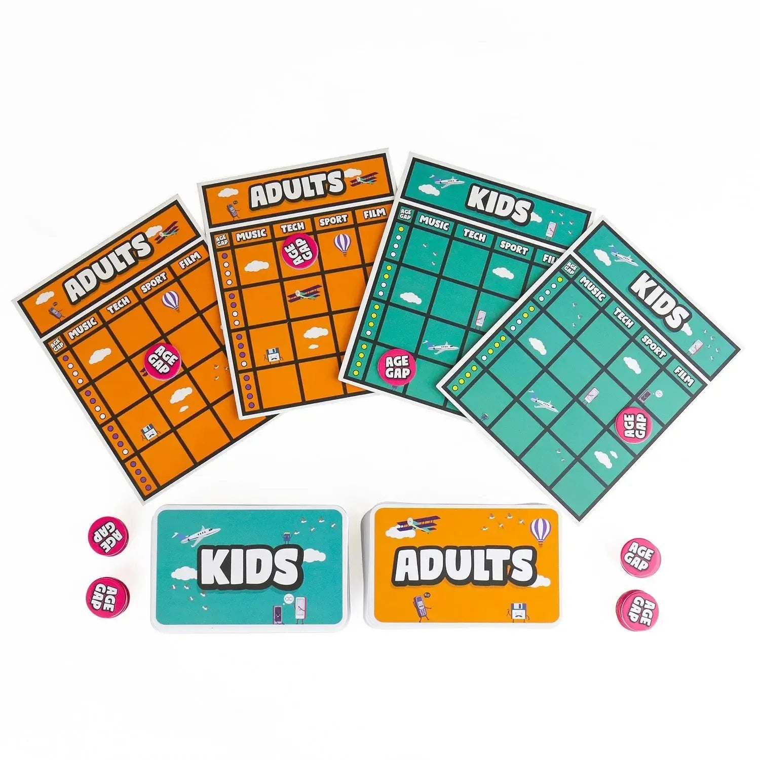 Age Gap - Kids v Adults Trivia Game-Fun & Games-Gift Republic-The Bay Room