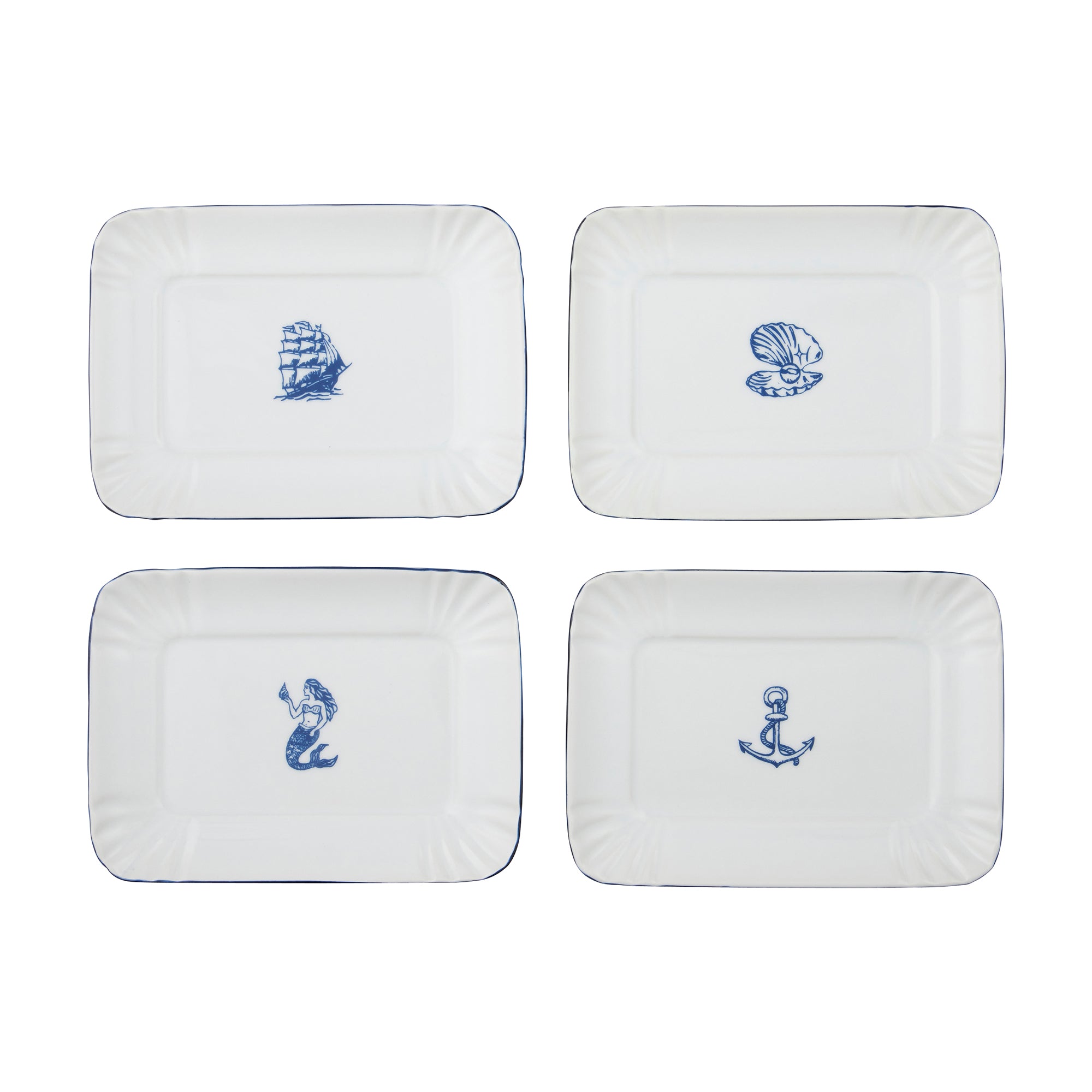 Ahoy Ceramic Trinket Plate 13.5x19cm-Coast To Coast Home-The Bay Room