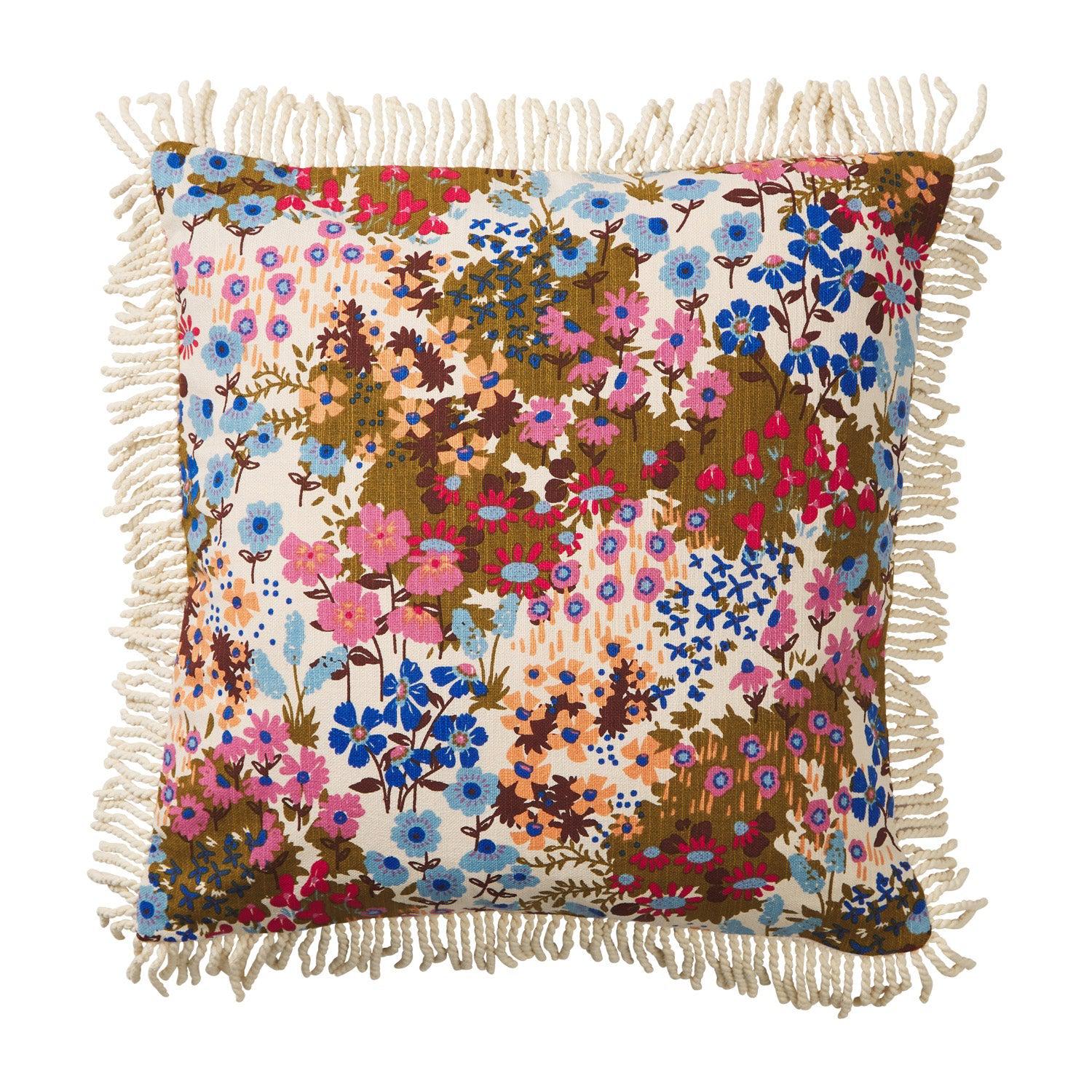 Aisha Fringe Cushion - Ginger-Soft Furnishings-PLAY by Sage & Clare-The Bay Room