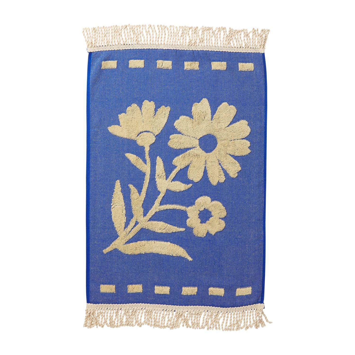 Aja Hand Towel - Ultramarine-Soft Furnishings-Sage & Clare-The Bay Room