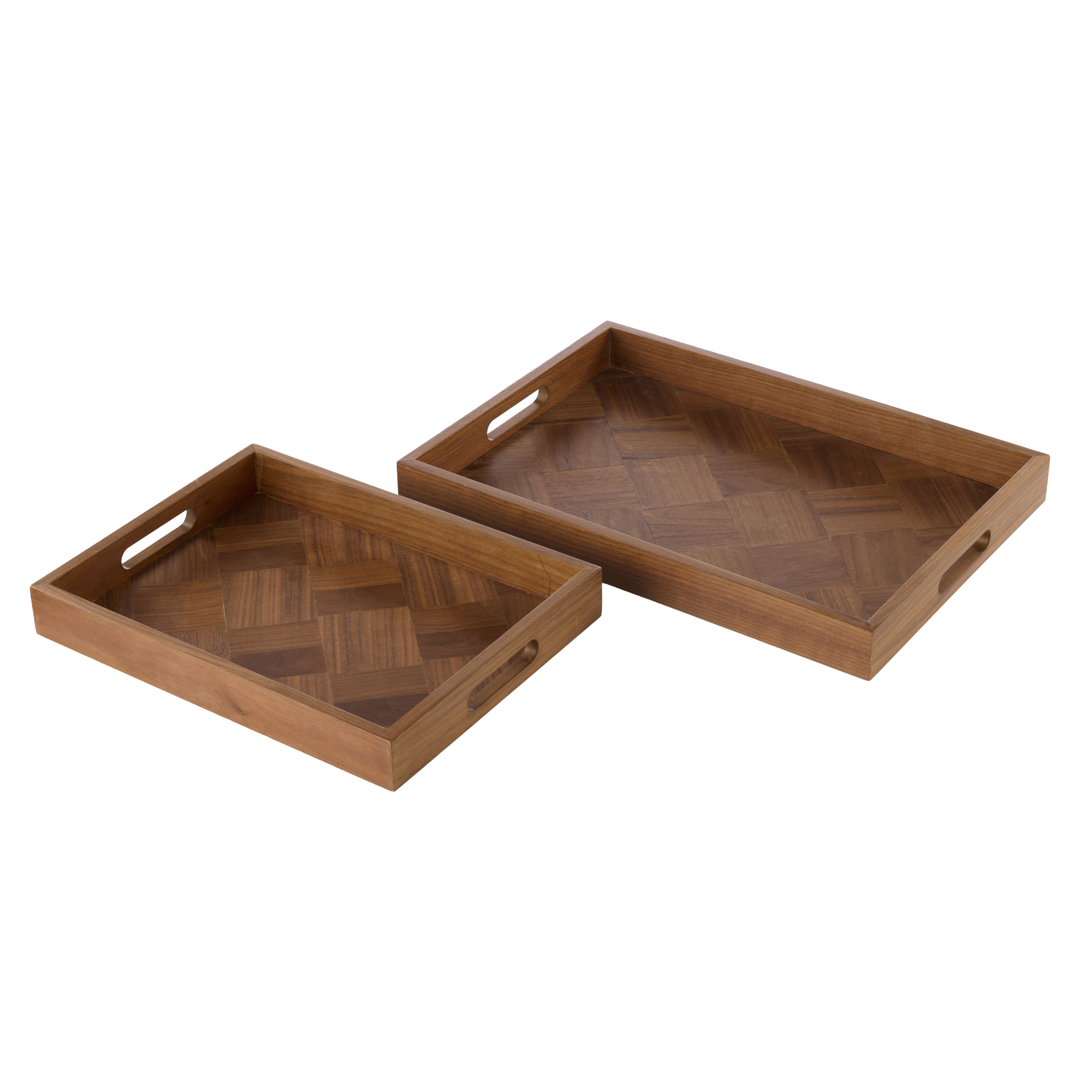 Aldus Ash Wood Veneer Tray-Decor Items-Academy Home Goods-The Bay Room