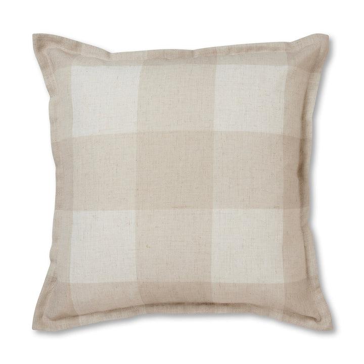 Allcot Neutral Check Cushion 50x50cm-Soft Furnishings-Madras Link-The Bay Room