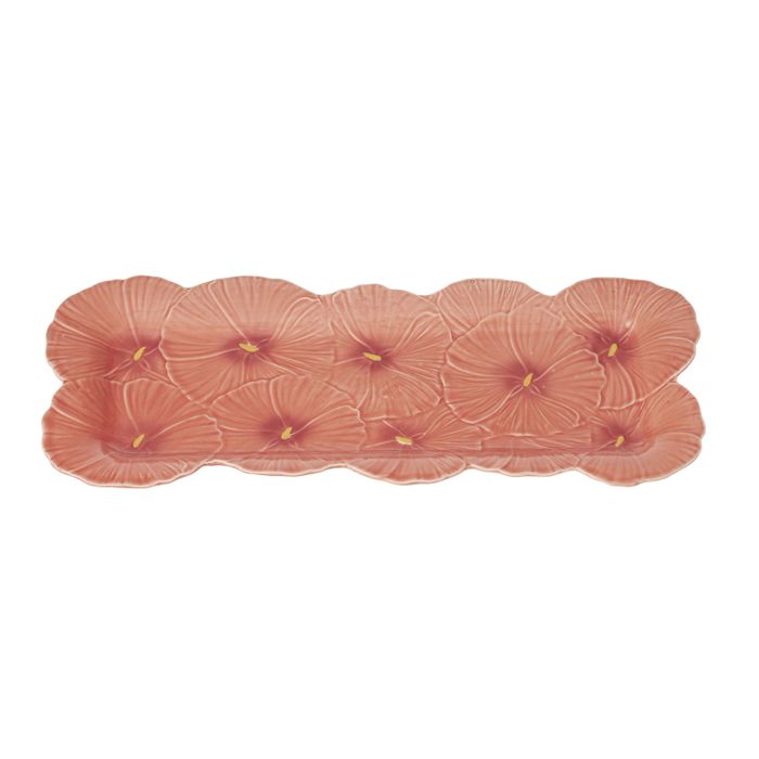 Aloha Ceramic Platter 47.5x21.5cm Coral-Dining & Entertaining-Coast To Coast Home-The Bay Room