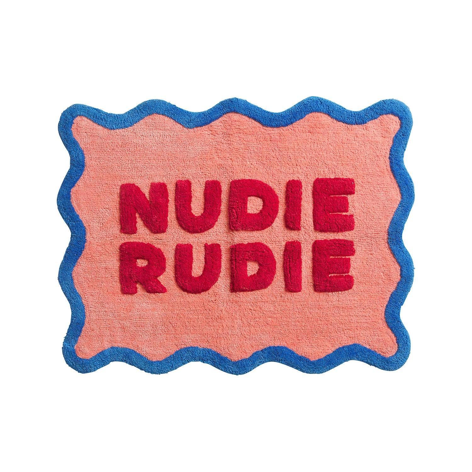 Amalie Nudie Bath Mat - Hibiscus-Soft Furnishings-Sage & Clare-The Bay Room