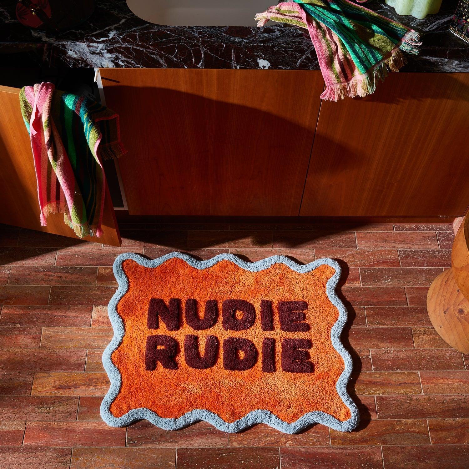 Amalie Nudie Bath Mat - Orangerie-Soft Furnishings-Sage & Clare-The Bay Room