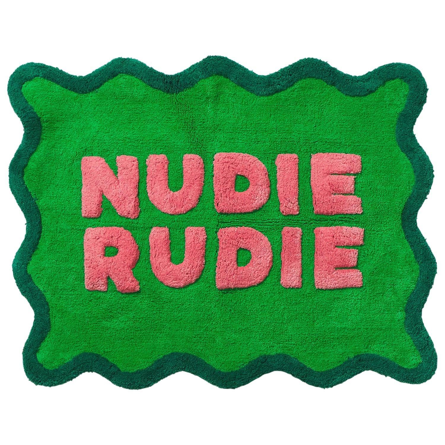 Amalie Nudie Bath Mat - Spring Green-Soft Furnishings-Sage & Clare-The Bay Room