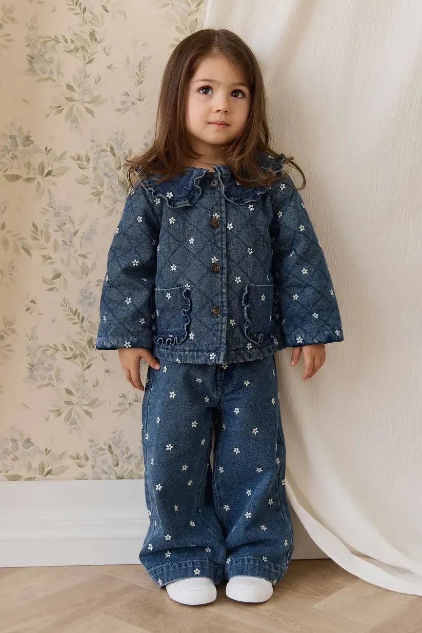 Amandine Jacket - Josie Floral Denim-Clothing & Accessories-Jamie Kay-The Bay Room