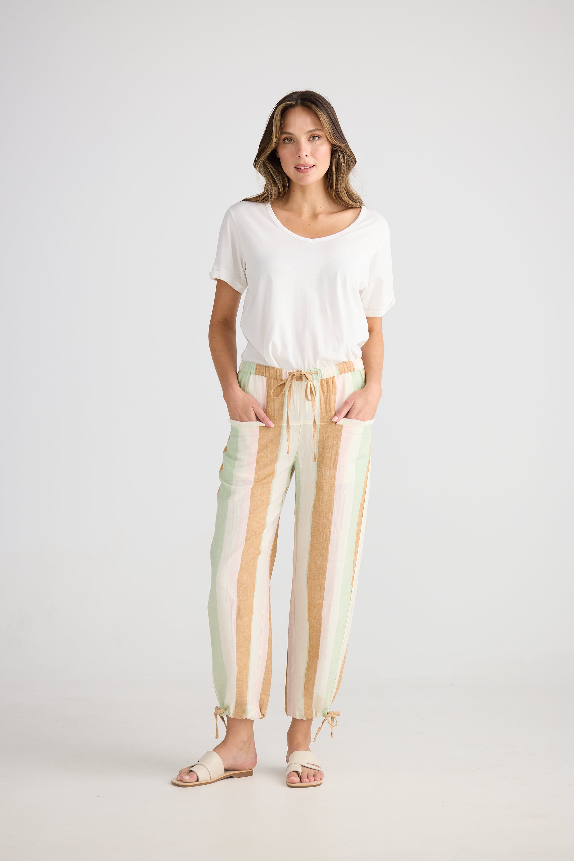 Amazon Pant - Melon Field Stripe-Pants-The Shanty Corporation-The Bay Room
