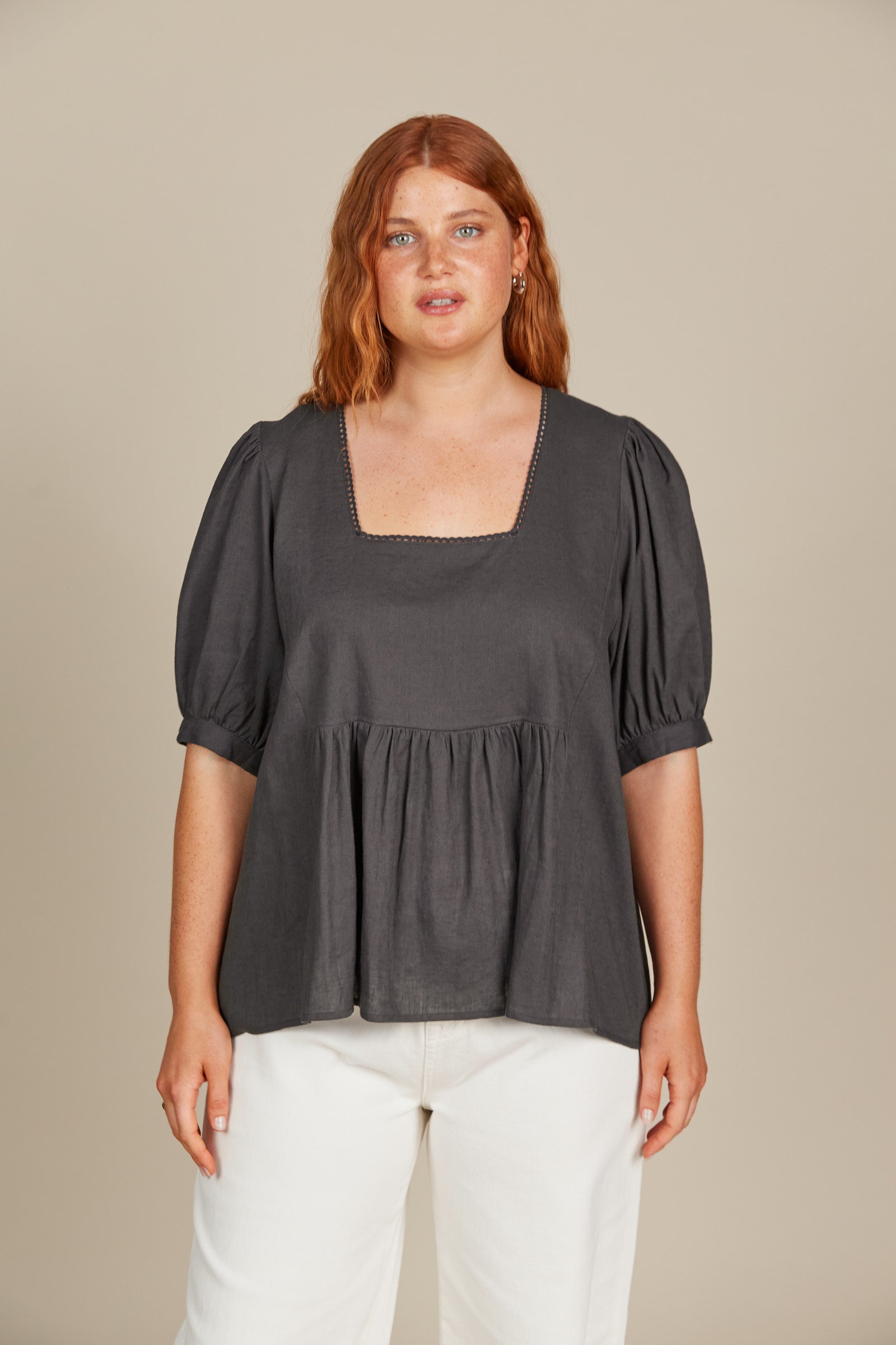 Amelie Top - Graphite-Tops-Isle Of Mine-The Bay Room