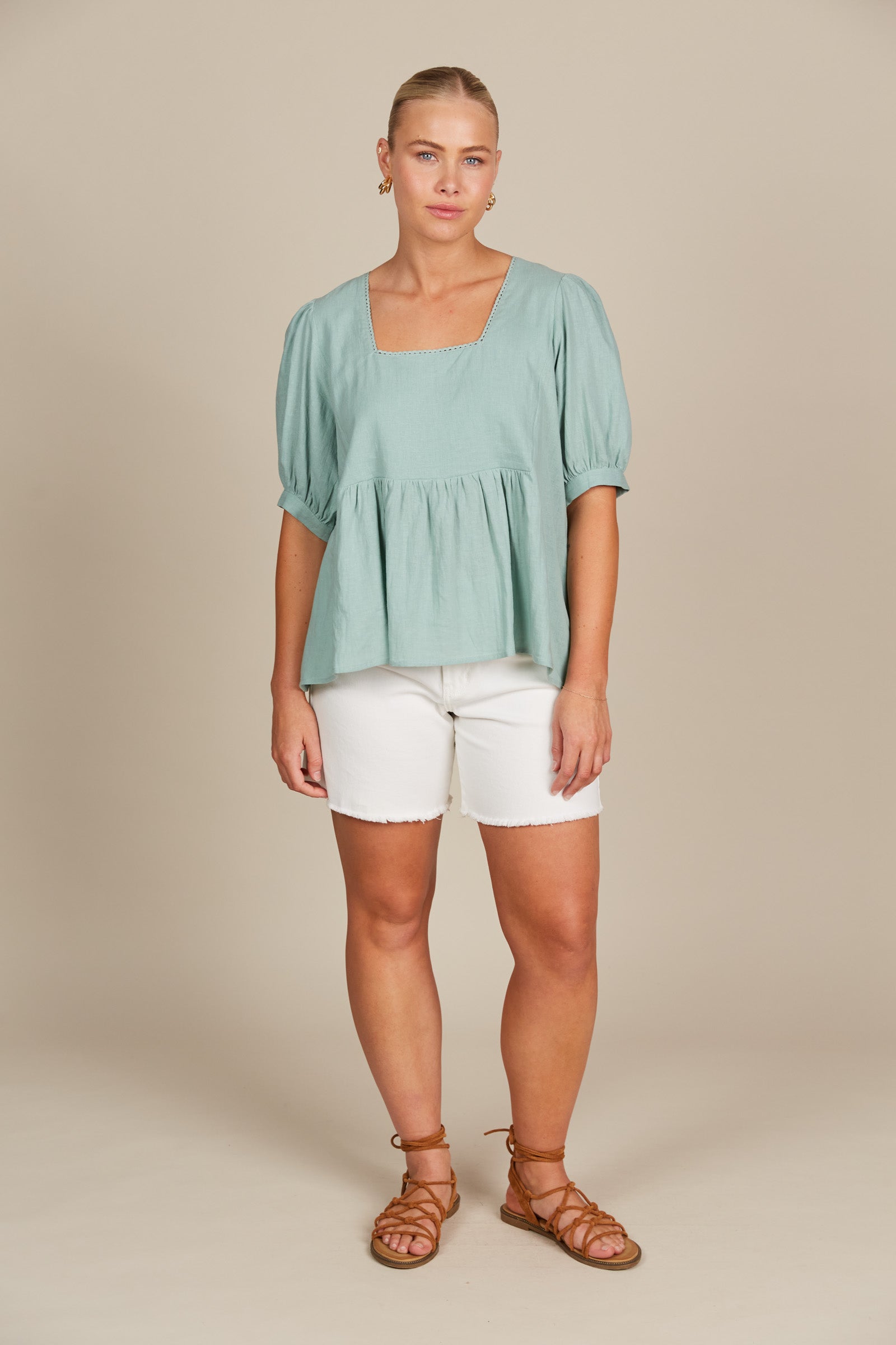 Amelie Top - Seafoam-Tops-Isle Of Mine-The Bay Room